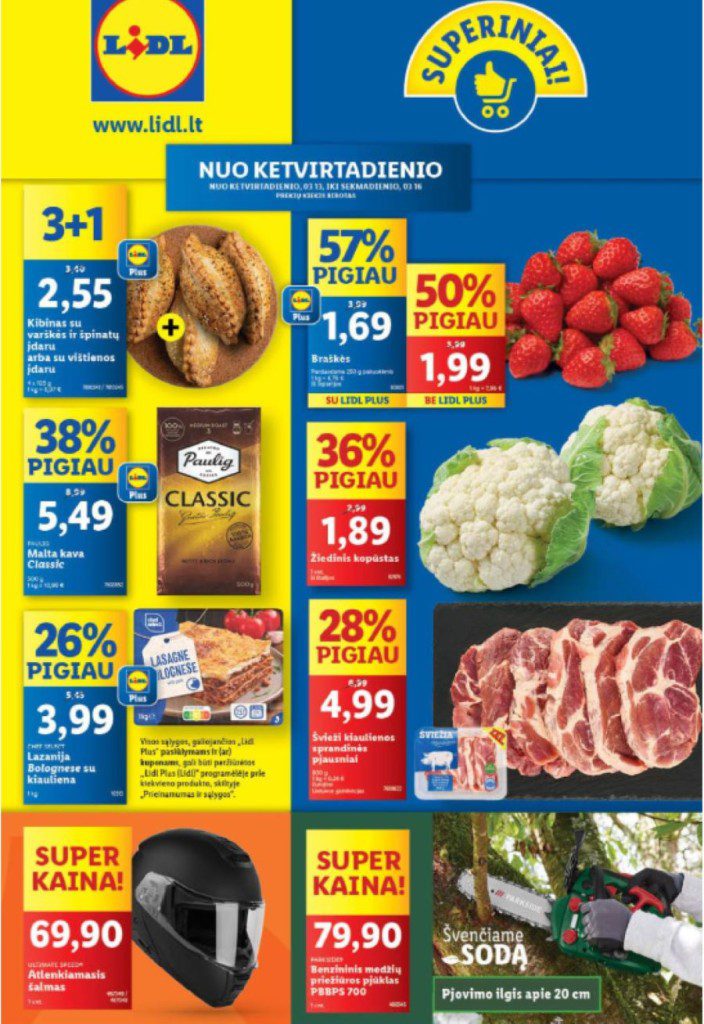 11 sav. savaitgalio akcijos LIDL